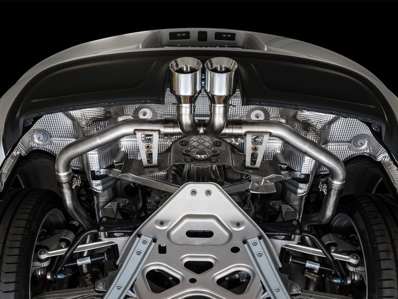 AWE Tuning Porsche 718 Boxster / Cayman Track Edition Exhaust - Chrome Silver Tips - Image 4