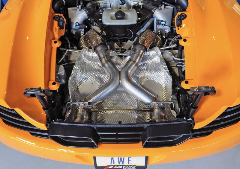 AWE Tuning McLaren MP4-12C Performance Exhaust - Black Tips - Image 4