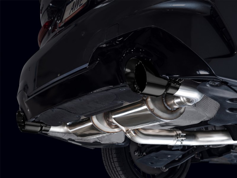 AWE 19-23 BMW 330i / 21-23 BMW 430i Base G2X Touring (Excl.Conv) Axle Back Exhaust - Diamond Black - Image 4