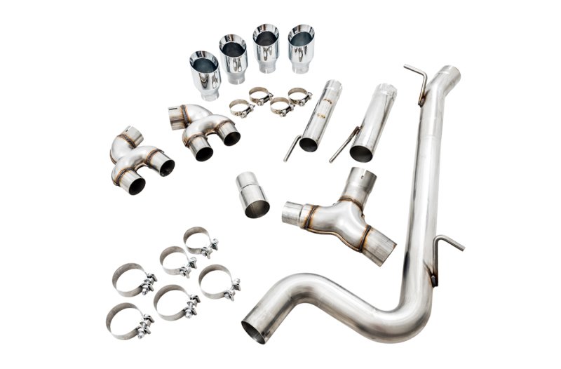 AWE Tuning MK7.5 Golf R Track Edition Exhaust w/Chrome Silver Tips 102mm - Image 2