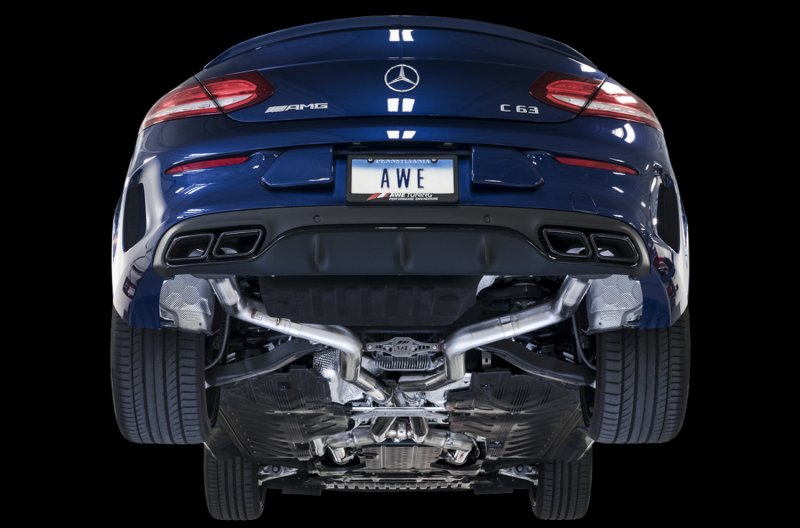 AWE Tuning Mercedes-Benz W205 AMG C63/S Sedan Track Edition Exhaust System (no tips) - Image 2