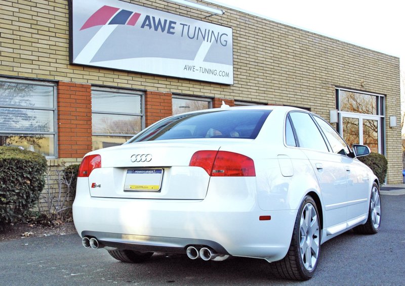 AWE Tuning Audi B7 S4 Touring Edition Exhaust - Polished Silver Tips - Image 3