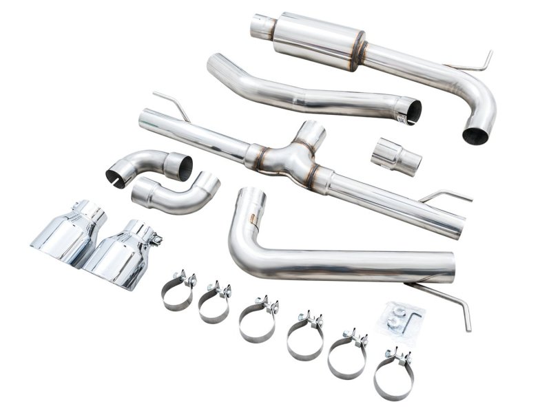 AWE 2022 VW GTI MK8 Track Edition Exhaust - Chrome Silver Tips - Image 8