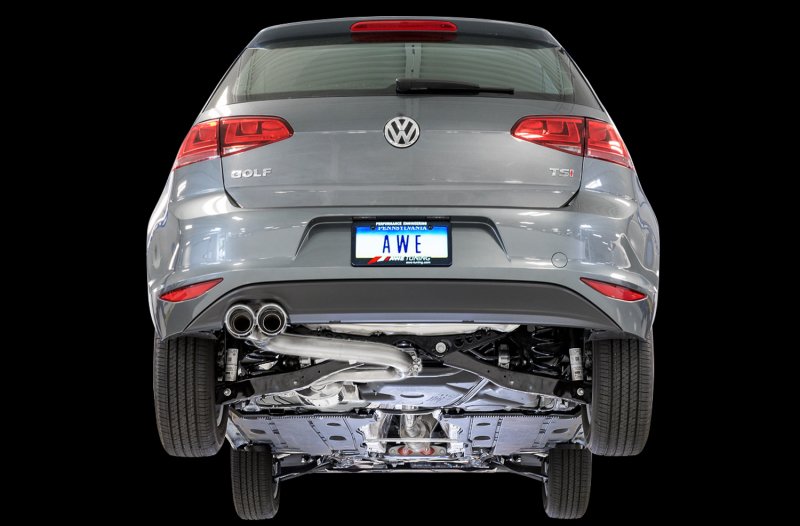 AWE Tuning VW MK7 Golf 1.8T Track Edition Exhaust w/Diamond Black Tips (90mm) - Image 2