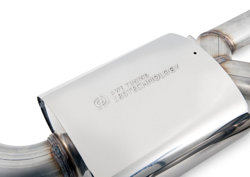 AWE Tuning Audi C7.5 A6 3.0T Touring Edition Exhaust - Quad Outlet Diamond Black Tips - Image 3
