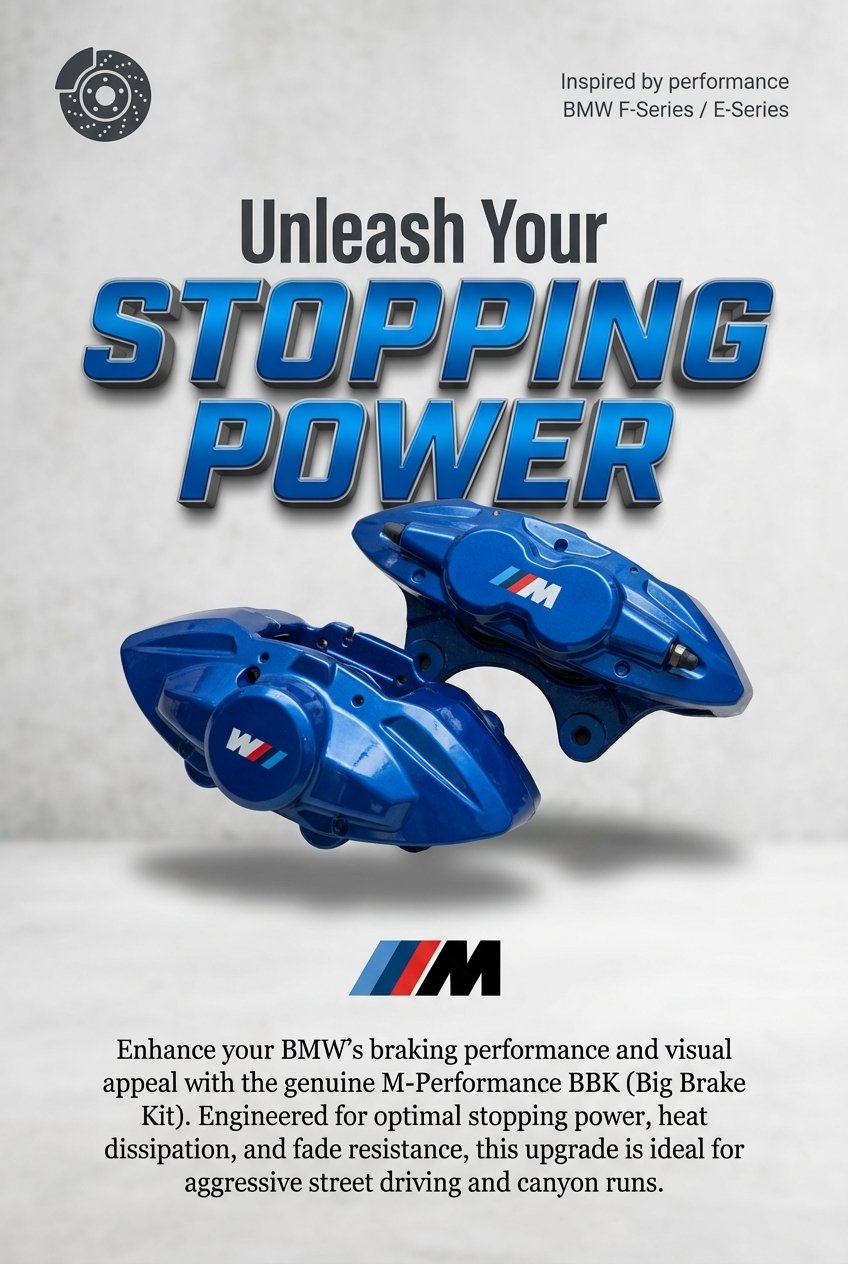 BMW M-Performance BBK - 370/380 Front & 345 Rear Calipers - E9X F2X F3X F8X M3 M4